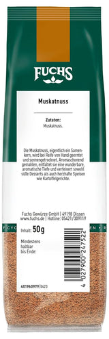 Fuchs - Nuez moscada molida, 50 gramos Condimente Naty Shop