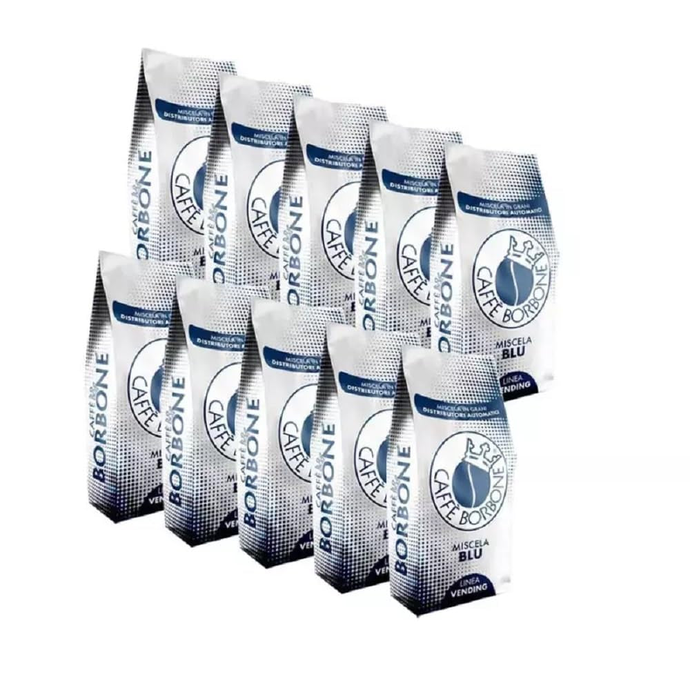 Café mezclado en grano BLUE Caffè Borbone 500g x 10