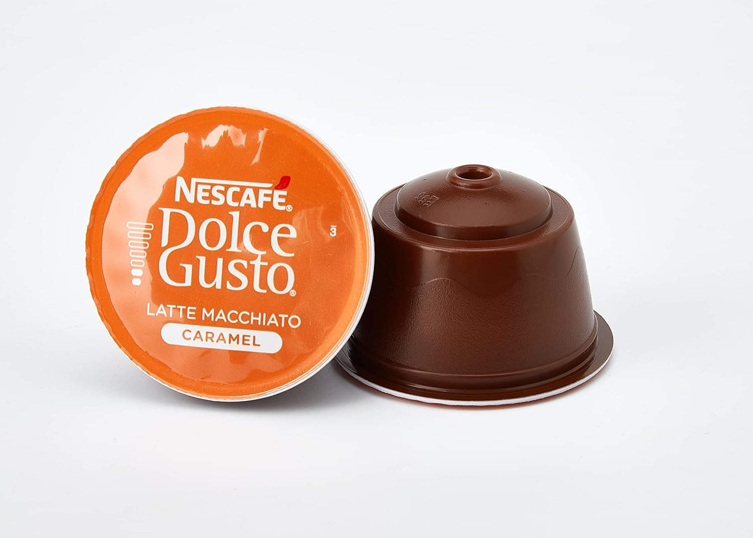Flat White, 48 cápsulas de café, Arábica y Robusta Bohnen y Latte Macchiato Caramel, 48 cápsulas de café