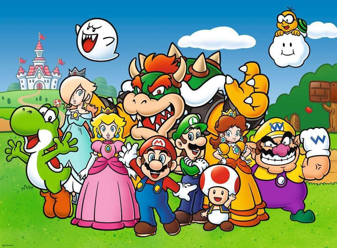 Puzzle infantil 100 piezas XXL - Nintendo Super Mario Fun Puzzle Naty Shop