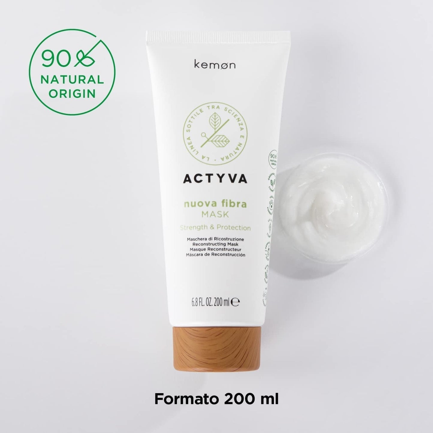 KEMON Actyva Nuova Fibra Mask 200 ml Mascarilla capilar Naty Shop