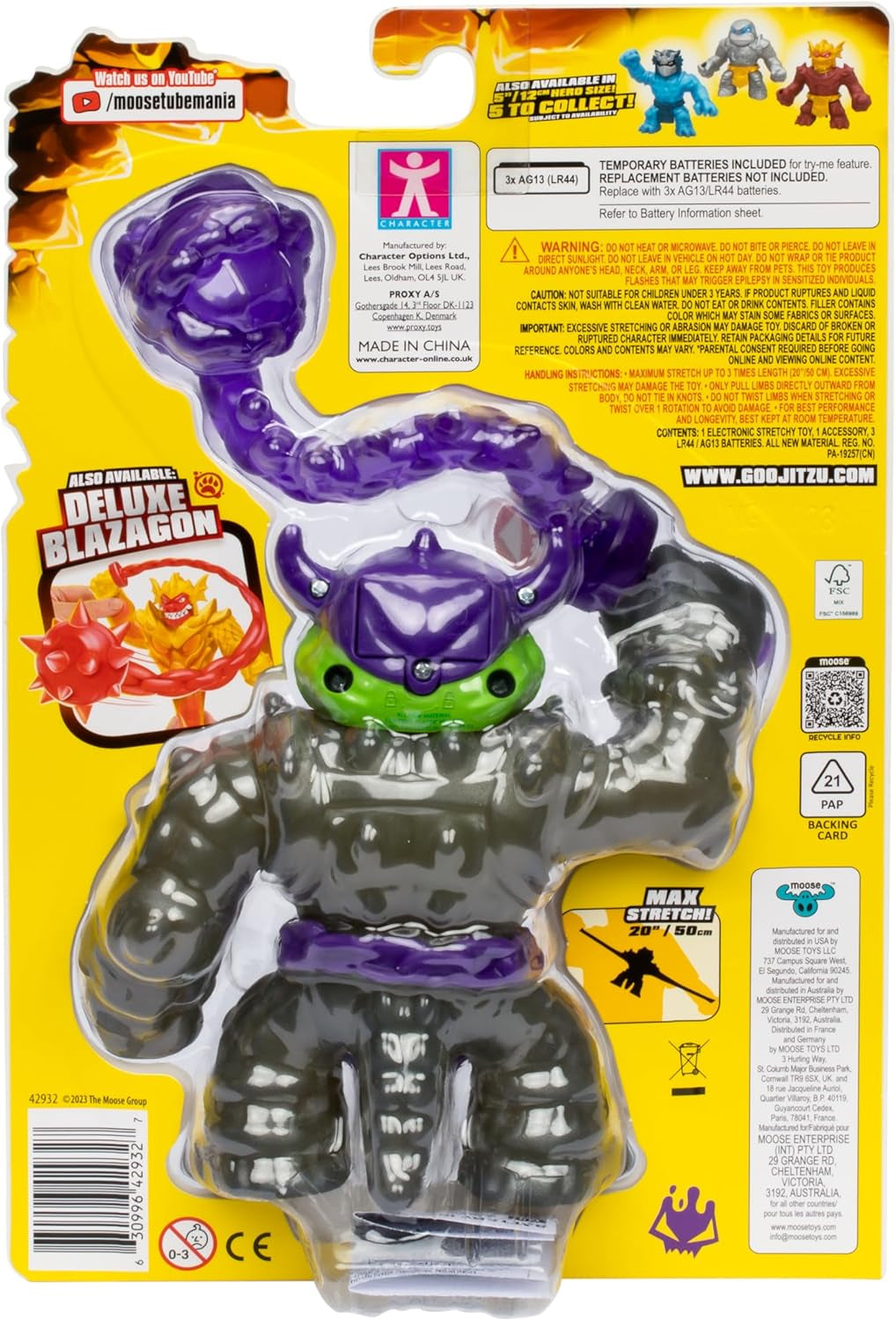 Heroes of Goo Jit Zu Stretch Strikers Deluxe Hero Pack Figura de acción estirable Rock Jaw con más de 20 figuras de acción geniales de Fighting Gear Naty Shop