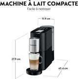 Krups Nespresso Máquina de café expreso, Máquina de café expreso de cápsulas, Estilo barista expreso, Espumador de leche, Hecho en Francia YY4355FD