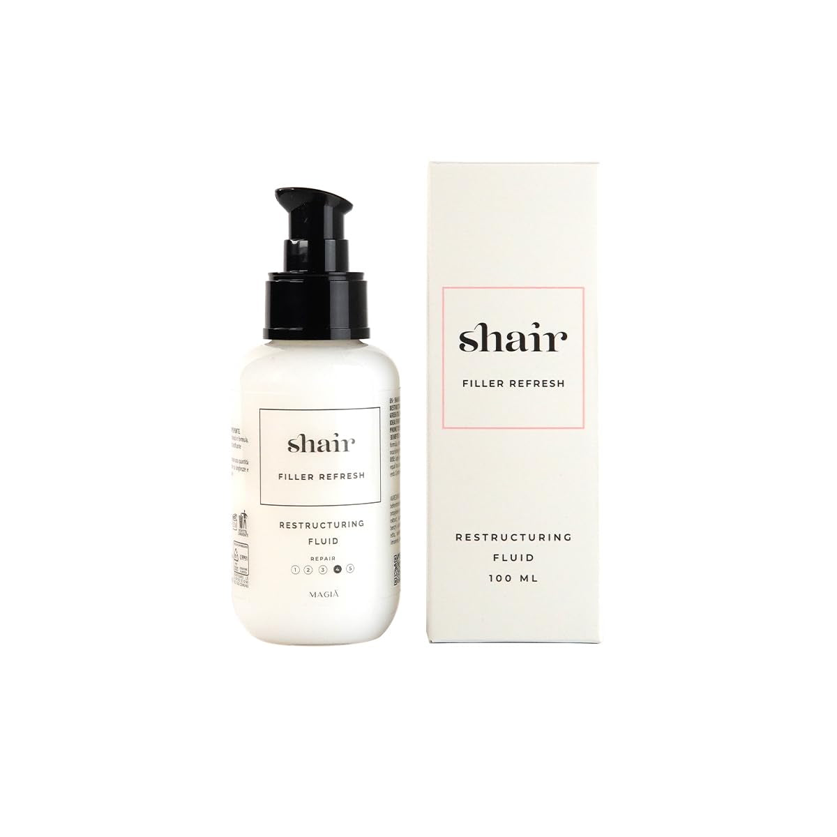Shair Filler Refresh: fluido reestructurante, revitalizante, tonificante, sedoso, desenredante, para cabello opaco, seco, tratado y con puntas abiertas Productos desenredantes Naty Shop Default Title