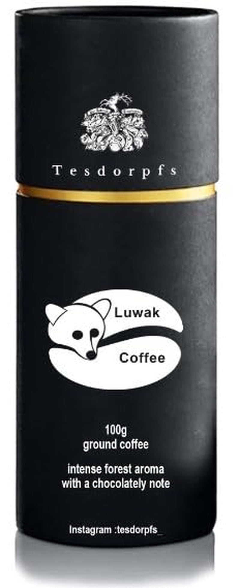 Tesdorpfs 100% Kopi Luwak Arábica Kaffee | Café de algalia tostado urbano 100 g | Cafeteras o bebidas | Kaffeespezialität como regalo para los amantes del café von Tesdorpf (Ganze Bohnen)