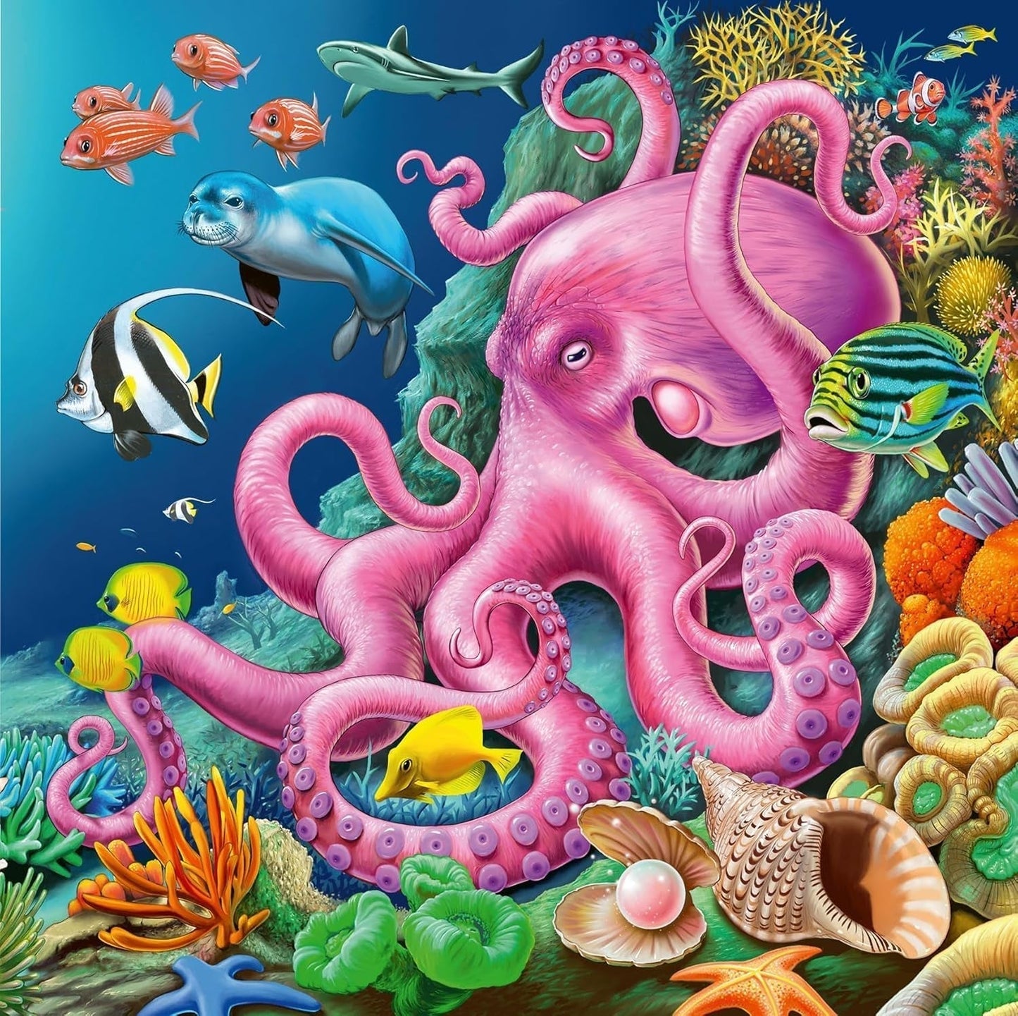 Puzzle Ravensburger para niños - 12000859 Encantador mundo submarino - Puzzle de 3X49 piezas para niños a partir de 5 años Puzzle Naty Shop