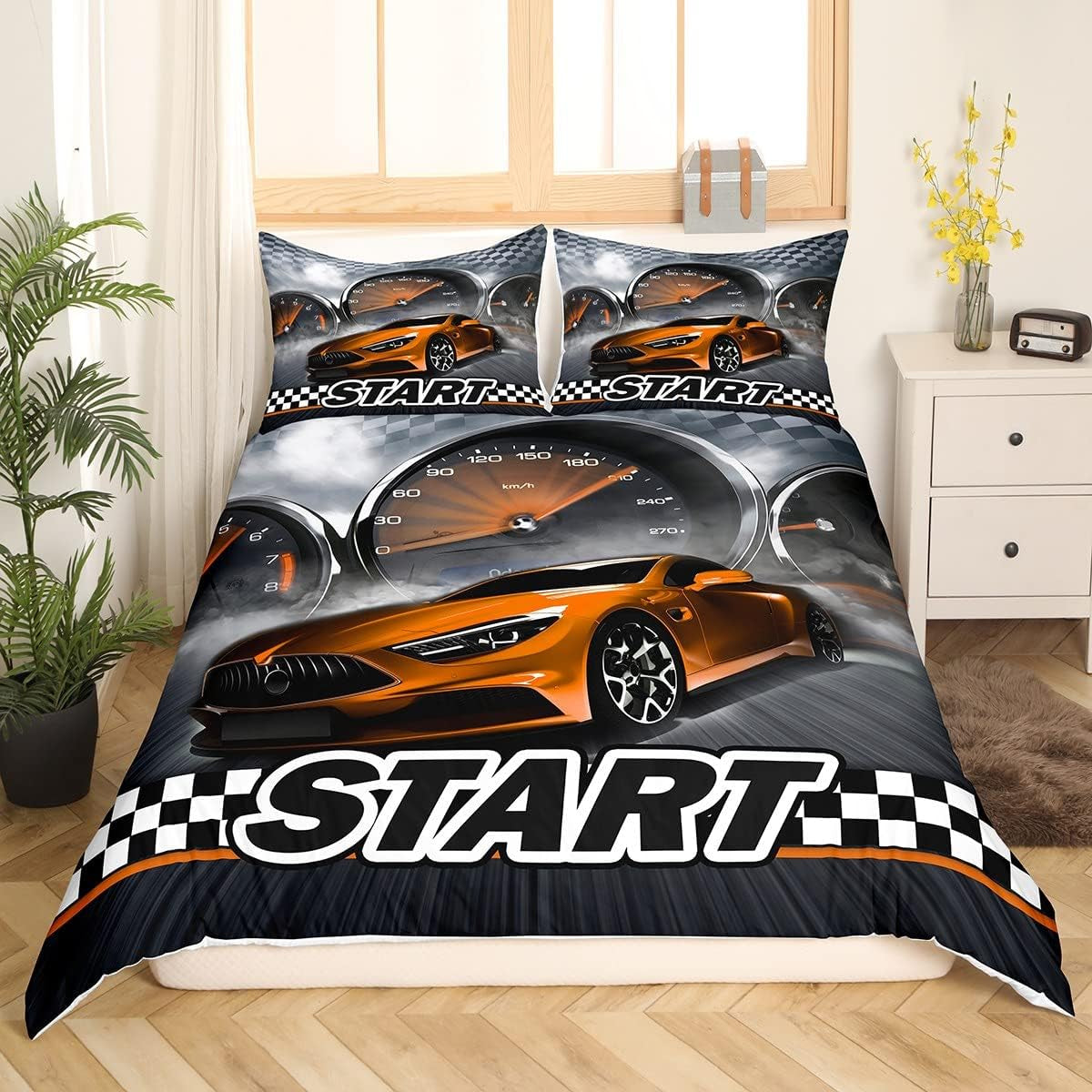 Juego De Cama Jungen Cartoon Car 135X200,Kinder Bau Fahrzeuge Tröster Abdeckung Für Kind Kleinkind Teens,Dinosaurier Bettbezug,Traktor Maschinerie Bagger Bettdecke Abdeckung,Lkw Autos Bedtuffen Naty Shop Multi 2 155*220+80*80*1