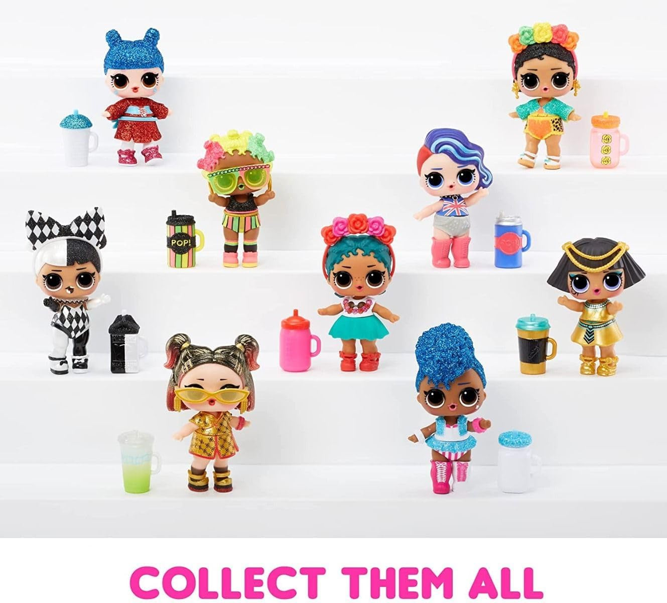 Jajaja ¡Sorpresa! World Travel Tots - Muñeca de moda con 8 sorpresas - Mensaje secreto, moda, accesorios y más - Coleccionable, surtido aleatorio - Regalo para niños de 4 años en adelante