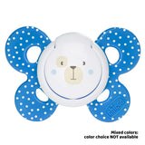 Chicco Chupete PhysioForma Comfort 6-16 meses, 1 pieza, chupete con tetina de silicona, favorece la respiración fisiológica y favorece el correcto desarrollo bucal, azul