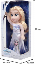 Muñeca Disney Frozen 2 ELSA La Reina de las Nieves - Muñeca movible de 35 cm de altura con un vestido icónico de moda y cabello largo y suelto para mayor diversión a la hora de jugar, para niñas a partir de 3 años, 214894 Naty Shop Dolls