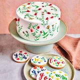 Funcakes Rotuladores colorantes alimentarios, azul real: rotuladores colorantes alimentarios, punta flexible para líneas gruesas y finas, bolígrafo comestible para galletas, pasteles, fondant y más, ideal para personalización, certificado Halal