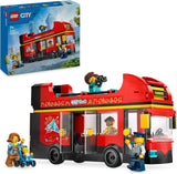 LEGO City Autobús de dos pisos, autobús de juguete de dos pisos, set de vehículos para niñas y niños a partir de 7 años, contiene 5 figuras, incluido un bebé en un cochecito 60407 Juegos de construcción Besuche den LEGO-Store Título predeterminado