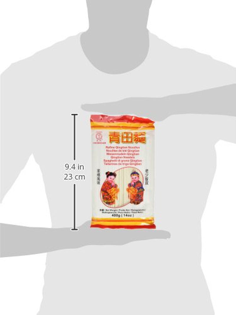 Fideos de trigo (Qingtian), paquete de 6 (6 paquetes x 400 g)