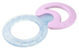NUK Classic and Cool Juego de anillos de dentición enfriadores de 2 piezas para masaje y enfriamiento 1 juego Sin BPA Colores surtidos