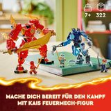 LEGO NINJAGO Figura de acción del robot de fuego de Kai, juguete para niños con figura de robot rojo personalizable, juego de ninja, 4 figuras, incluidos Kai y Zane, regalo para niños y niñas de 7 años 71808 Juegos de construcción Beuche den LEGO-Store