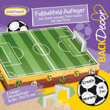 Günthart Backdecor 12 Jugadores y Balones de Fútbol de Azúcar, 21 Gramos Naty Shop Soporte para Campos de Fútbol