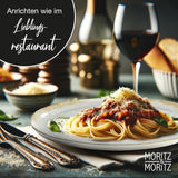 Moritz & Moritz Vajilla de porcelana BLOSSOM para 6 personas, 18 piezas - Vajilla moderna con un diseño divertido - Servicio de café de fácil cuidado con platos y cuencos - Servicio combinado