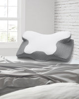 Almohada para el cuello 2 en 1 Almohada Almohada de espuma viscoelástica Almohada ortopédica ergonómica 2 Altura para dormir Almohada de soporte para el cuello para soporte lateral/espalda/barriga Almohadas ortopédicas cervicales Naty Shop