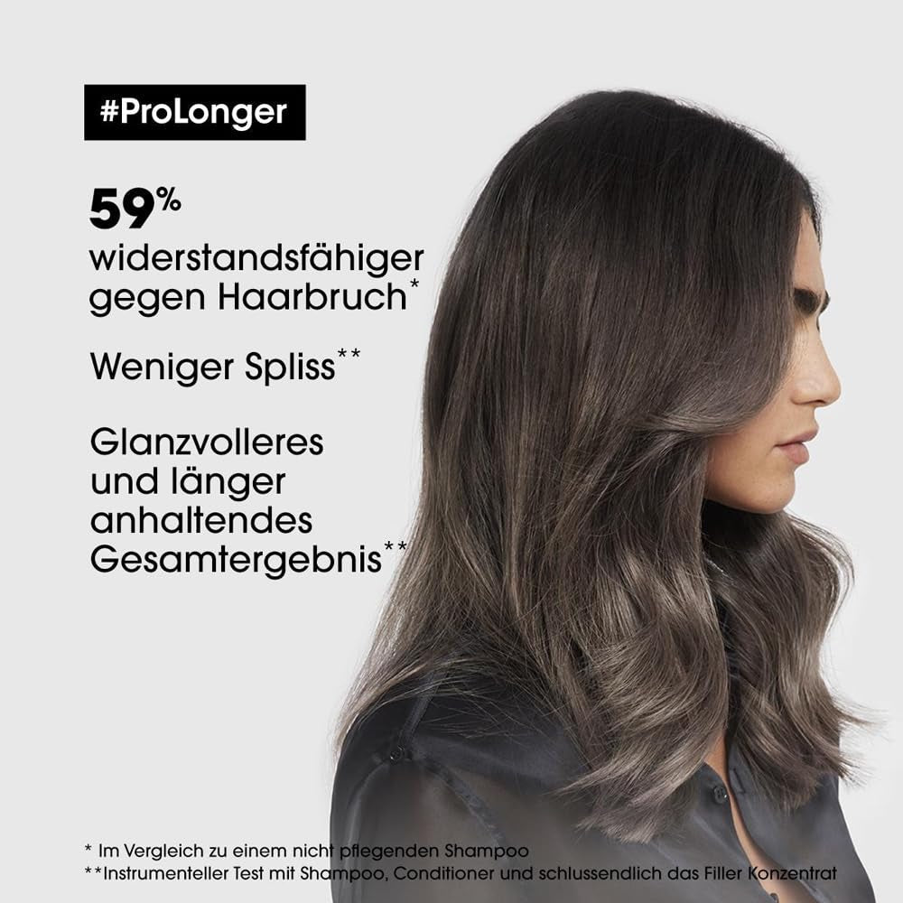 L'Oréal Professionnel Mascarilla Fortalecedora Capilar para Cabello Largo y Fino con Relleno A-100 y Aminoácidos, Serie Expert, Pro Longer Mask Mascarilla Capilar Naty Shop