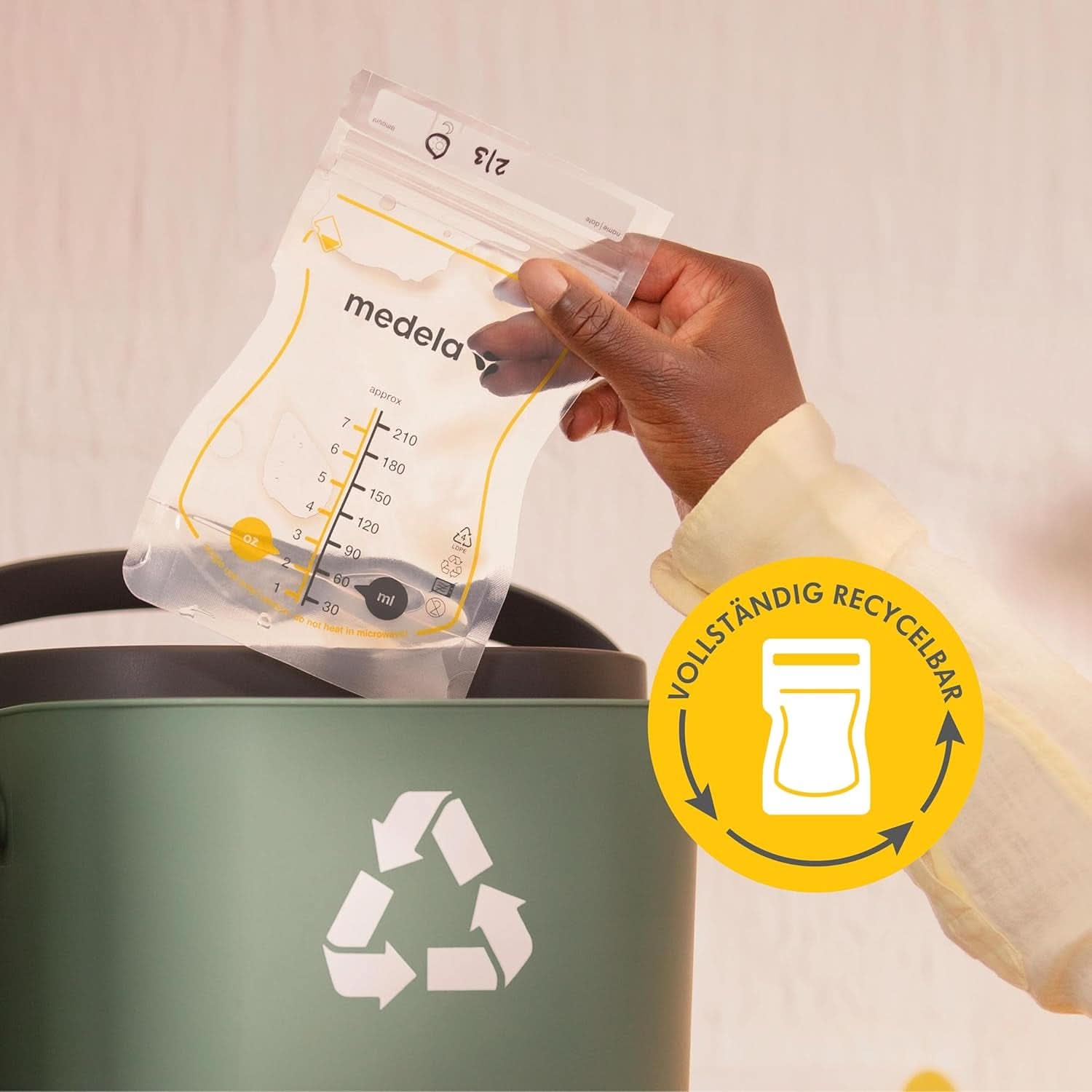 Medela Easy Pour Muttermilchbeutel Zum Einfachen Ausgießen, 100 Stück, 210 Ml, Auslaufsichere Einweg-Muttermilchbeutel Mit Überlaufschutz, Stillhelfer Accesorios Alimentación Bebé y Lactancia Naty Shop