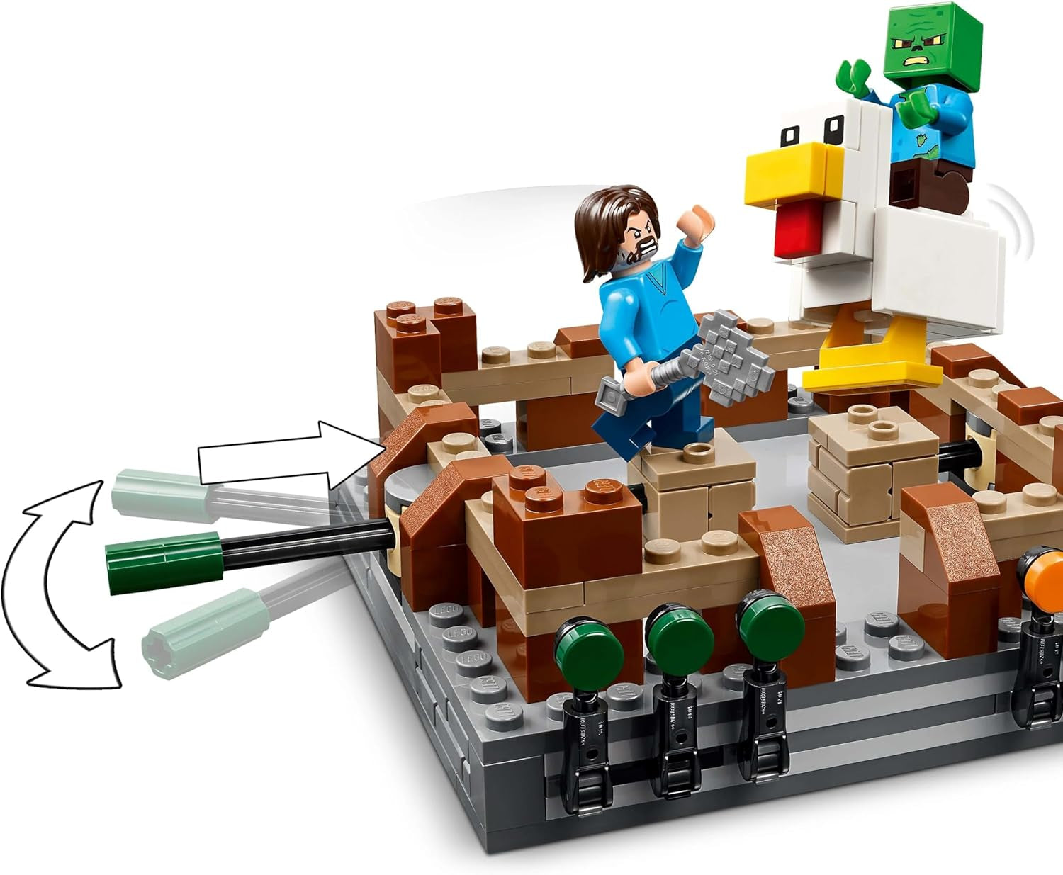 LEGO Minecraft Mansión Forestal con Ring de Boxeo - Set de Jugador con Zombis y Oberborst - Juguete de Construcción Interactivo con Equipo y Pistas - Regalo para Niños y Niñas Mayores de 10 años - 21272 Juegos de Construcción Besuche den LEGO-Store