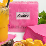 Servilletas de cóctel Renova, fucsia, 30 servilletas