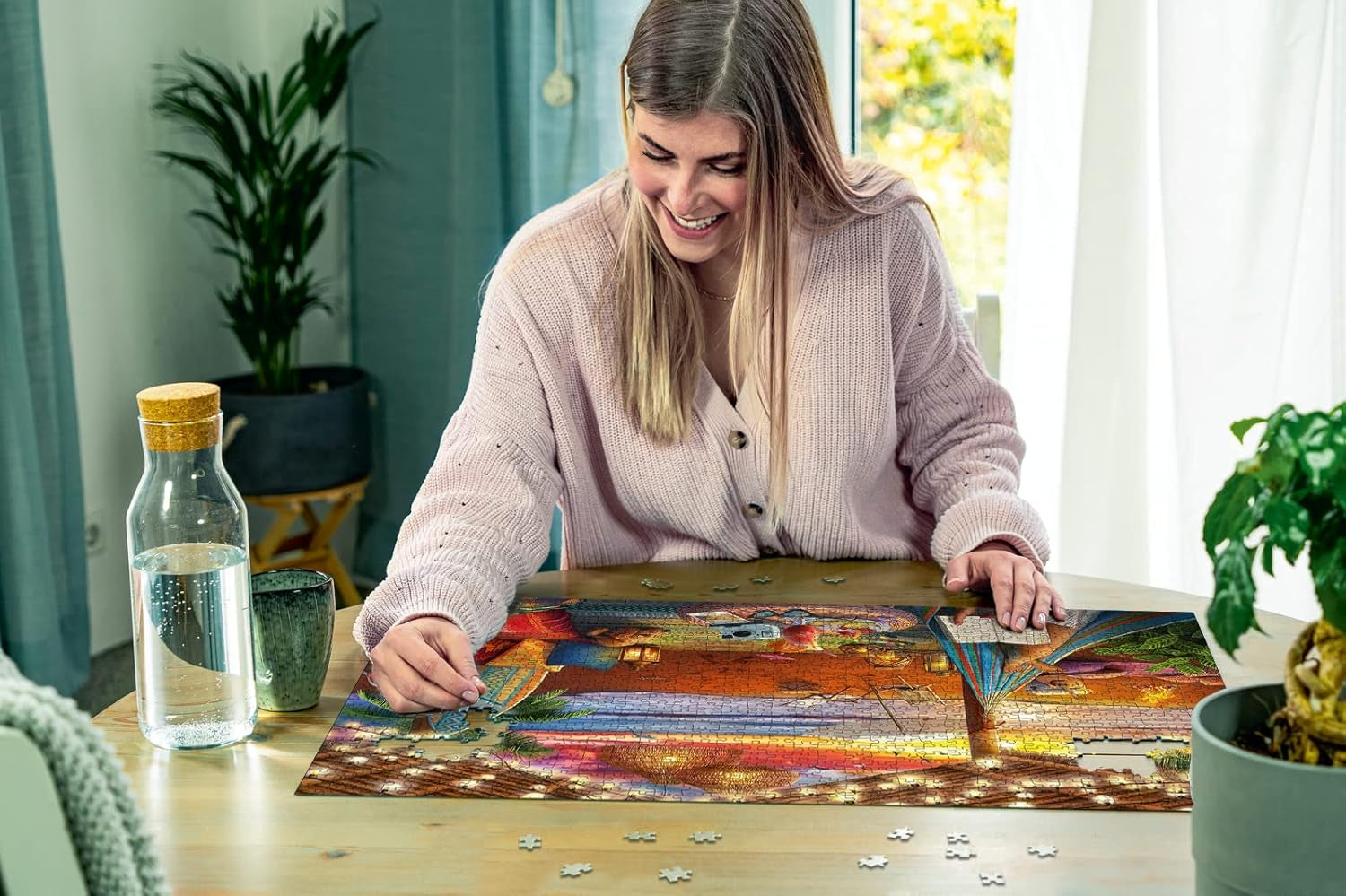 Ravensburger Puzzle 16795 - Atardecer en la playa - Puzzle de 500 piezas para adultos y niños mayores de 10 años con piezas más grandes [Exclusivo en Amazon] Puzzle Naty Shop