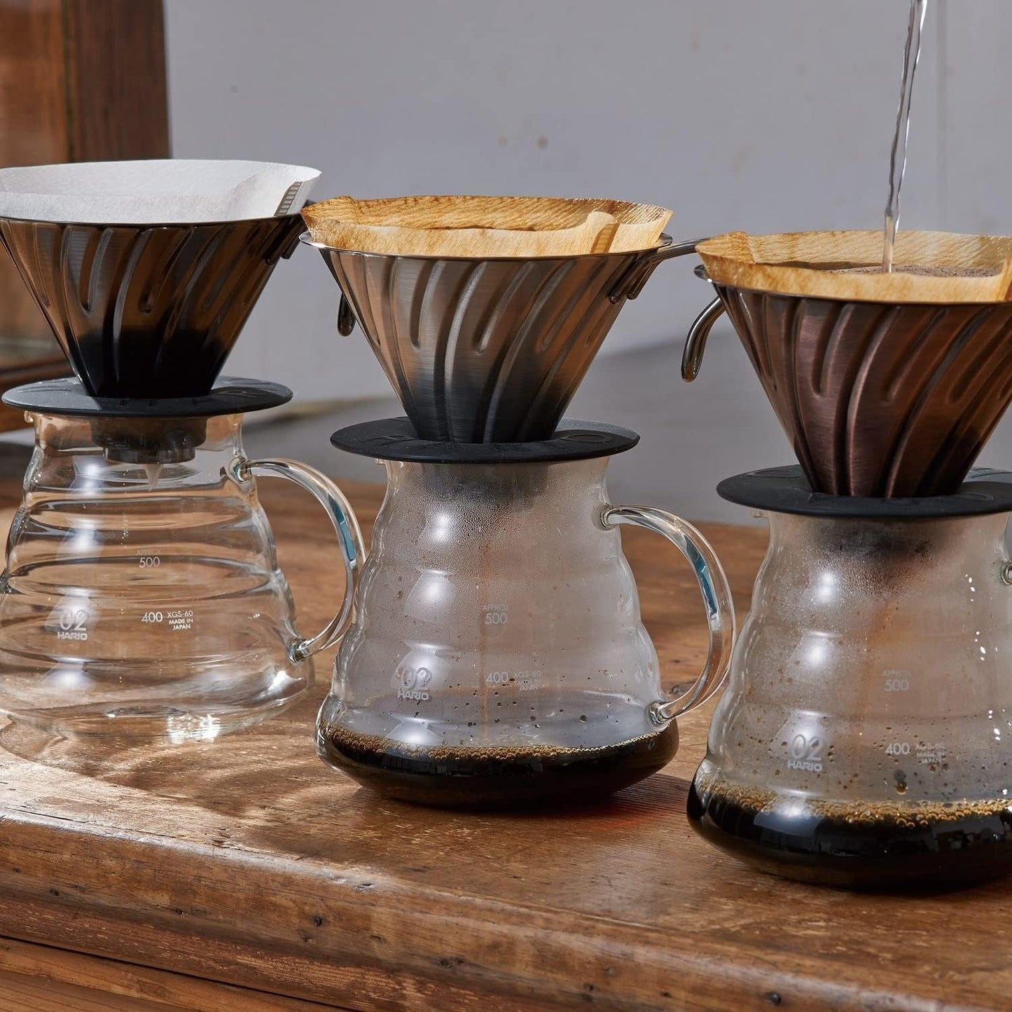 Gotero de café metálico V60