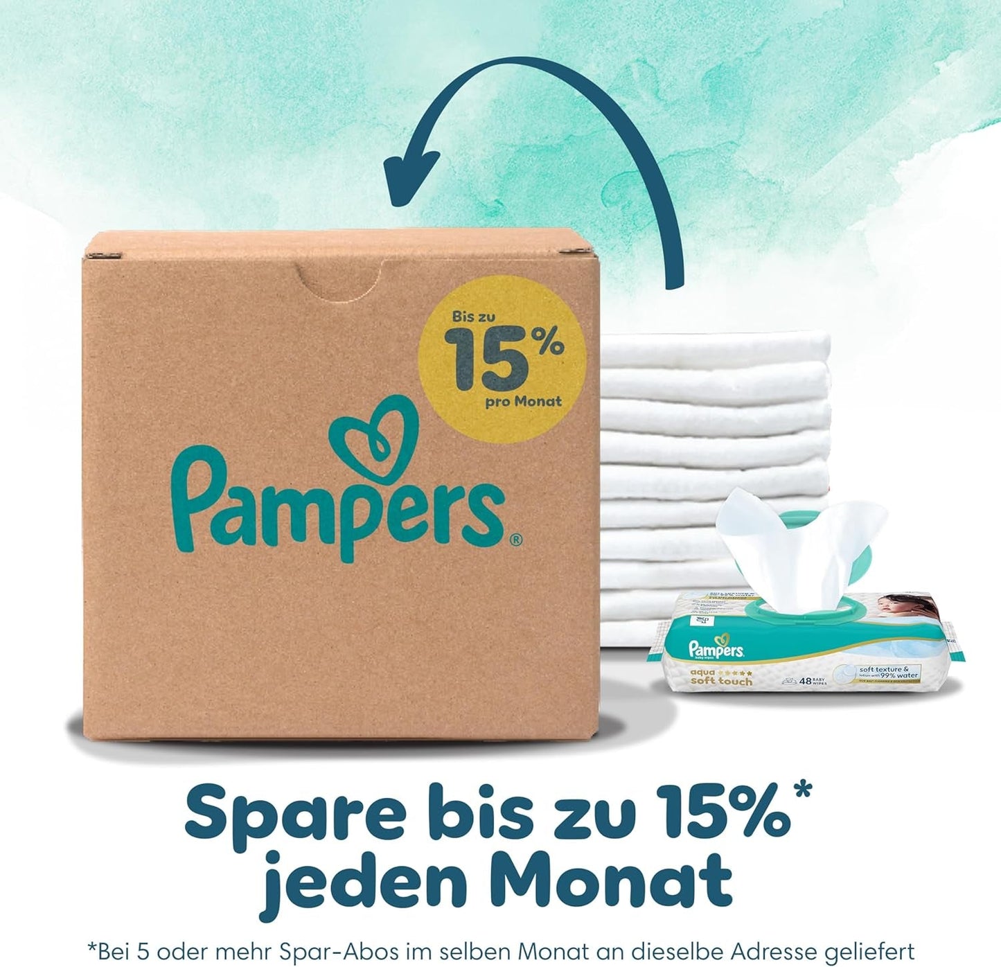 Pañales Pampers Harmony talla 2, 204 pañales, 4kg-8kg, protección suave para la piel con protección 100% Pampers