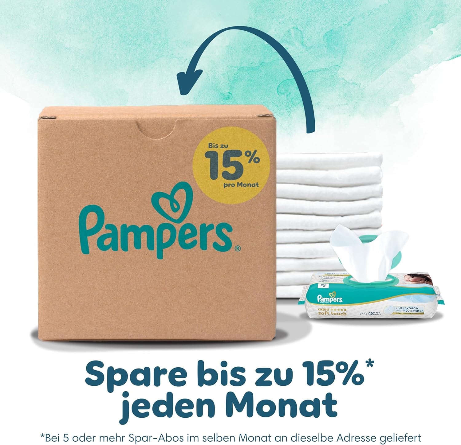 Pañales Pampers Harmony talla 2, 204 pañales, 4kg-8kg, protección suave para la piel con protección 100% Pampers