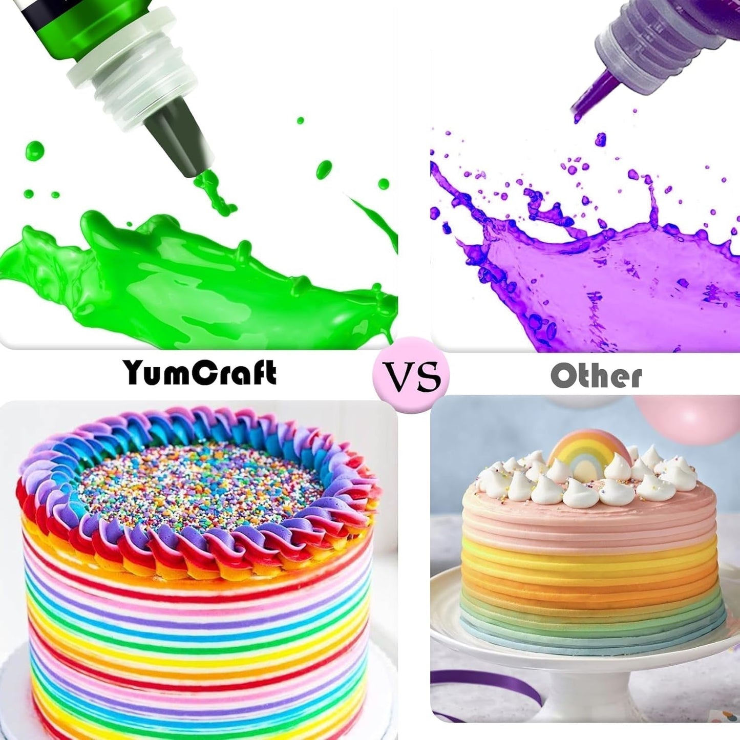 Colorante alimentario - Colorante alimentario líquido altamente concentrado para pasteles, repostería, huevos de Pascua, bebidas - Colorante alimentario sin azúcar para fondant, glaseado, baba y decoración de pasteles (Red Velvet, 236ml)