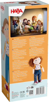 Muñeca HABA Malou - Muñeca blandita de 30 cm de altura para jugar y abrazar - Materiales suaves y lavables - Alternativa ideal a los muñecos de peluche - Apto para niños a partir de 1,5 años - 2010818001