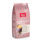 Melitta BellaCrema Crema Dolce café en grano 1 kg, sin moler, café en grano para cafeteras automáticas, ligeramente tostado, tostado en Alemania, intensidad 2