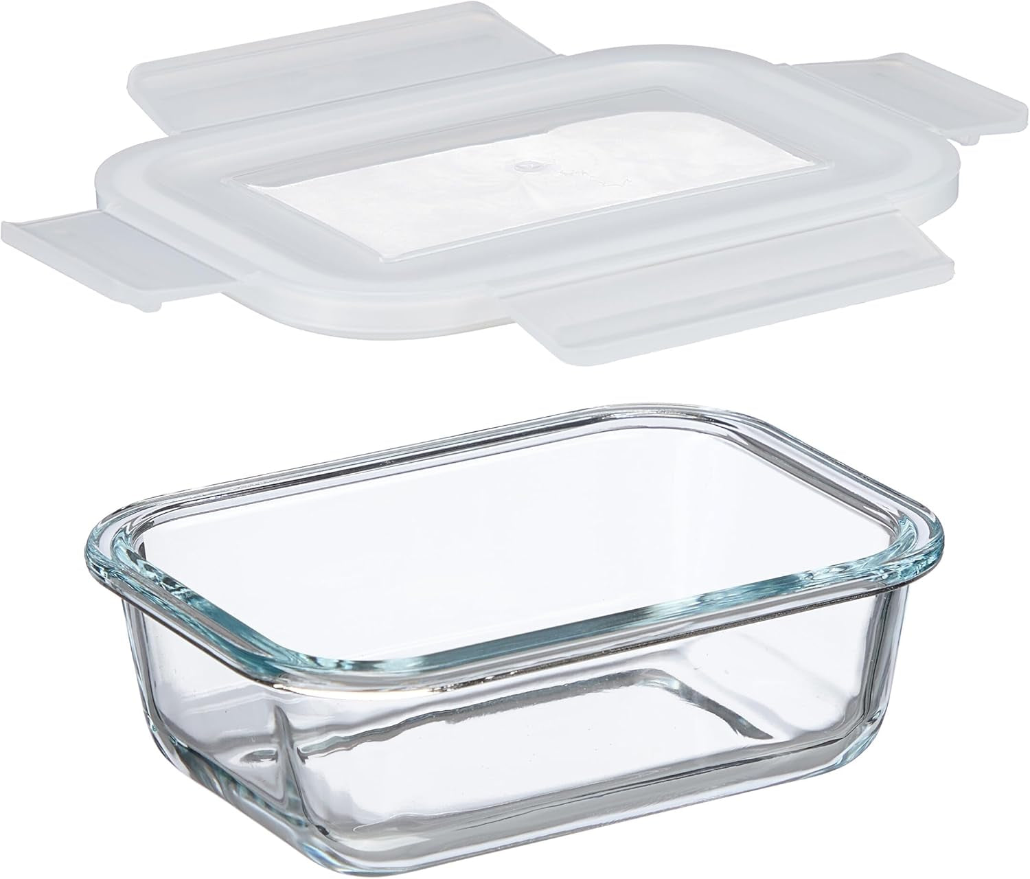 Relaxdays Recipientes de Vidrio con Tapa, Set de 6, 370ml, Recipientes para Conservar Alimentos, Tapa de Plástico, Herméticos, Tarro de Vidrio, Cajas Transparentes para Conservar Alimentos Naty Shop
