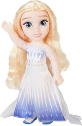 Muñeca Elsa de Frozen 2 de Disney: muñeca articulada de 35 cm de altura con un vestido icónico de moda y cabello largo y suelto para mayor diversión, para niñas de 3 años en adelante, 214894