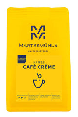 Martermühle Café Crème Kaffeebohnen 500g mittelkräftig I Arábica I Sabores: Brauner Zucker, Haselnuss, Schokolade I Ganze Kaffeebohnen schonend geröstet, säurearm