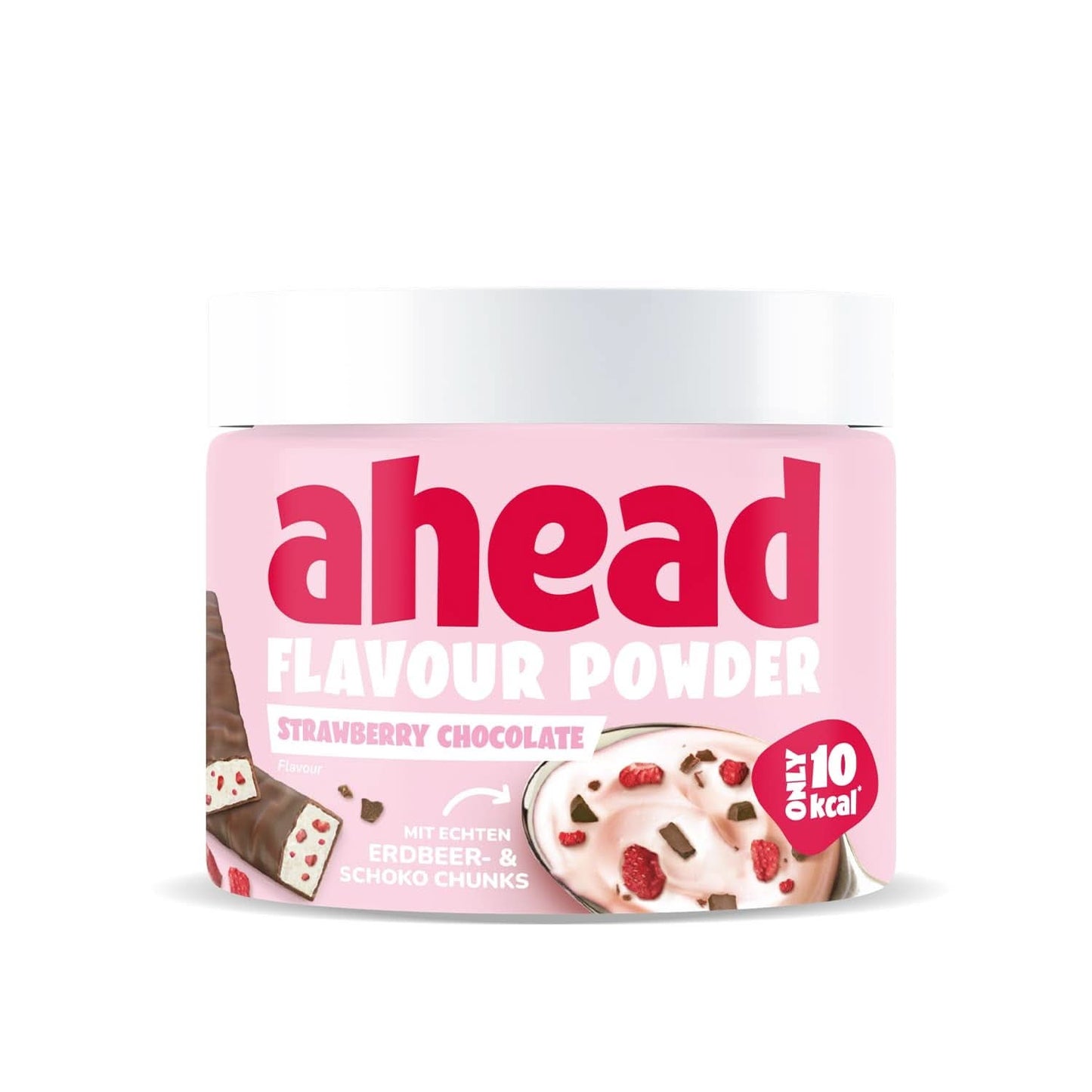 Ahead Sabor en Polvo Fresa Chocolate 250 gramos, 83 porciones Arome Naty Shop Fresa Chocolate