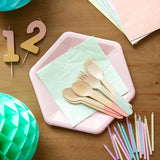 mesas parlantes lindas servilletas en colores pastel | Servilletas suaves desechables reciclables de alta calidad para niños, fiesta de cumpleaños, Baby Shower, despedida de soltero, Picnic, vajilla Decoupage