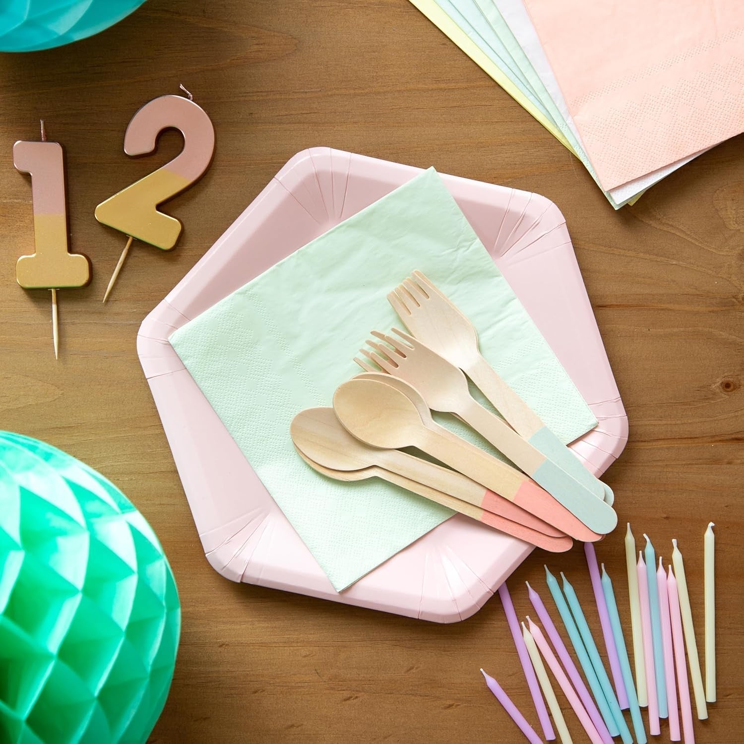 mesas parlantes lindas servilletas en colores pastel | Servilletas suaves desechables reciclables de alta calidad para niños, fiesta de cumpleaños, Baby Shower, despedida de soltero, Picnic, vajilla Decoupage