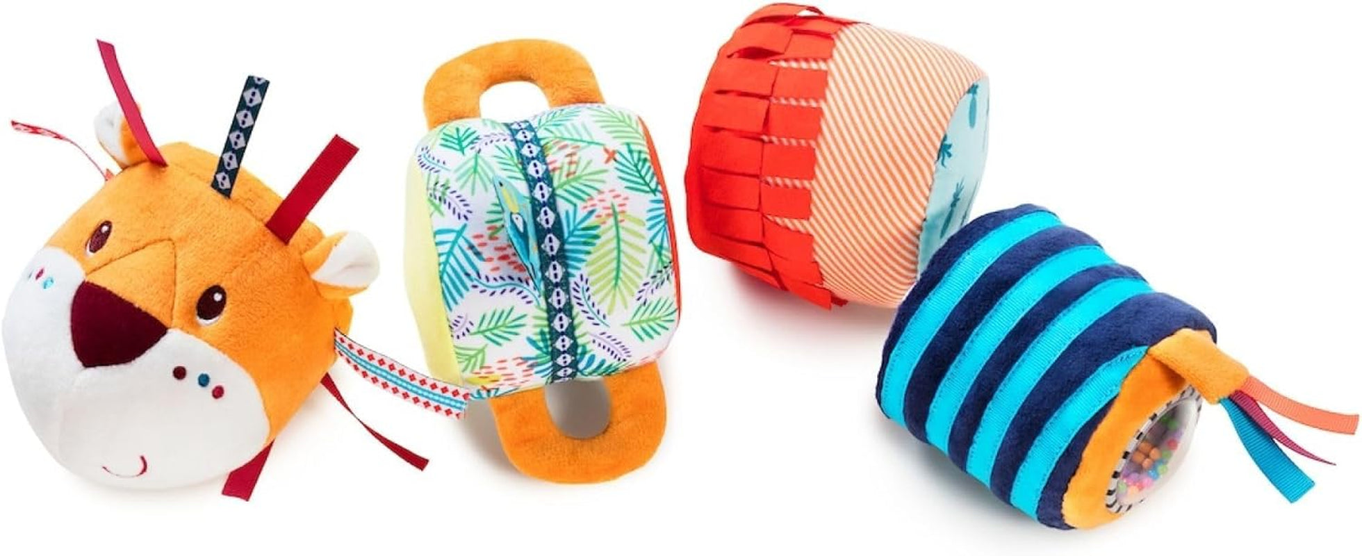 Lilliputiens - Rollo sonoro Jack con velcro - Colorido juguete de actividades para bebés con diferentes sonidos y sonajeros desmontables - Fomenta la escucha y la motricidad - A partir de 6 meses - 83064 Jucarii Bebe Naty Shop Default title