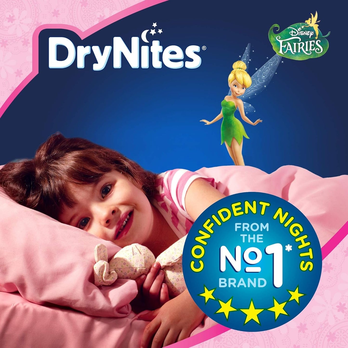 DryNites Pantalones de pijama para niñas de 3 a 5 años 1 paquete (1 x 16 piezas)