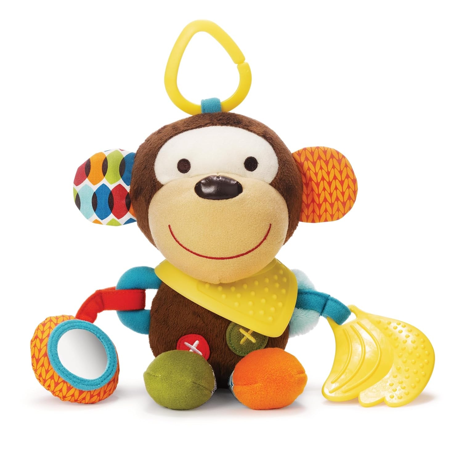 Skip Hop Bandana Buddies Juguete de Actividad, Peluche para Bebés y Niños, Multicolor, Elefante Bebé Juguetes Naty Shop Monkey