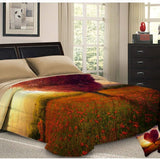 PETTI Artigiani Italiani funda nórdica para cama de matrimonio, 100% Made in Italy, Aquarium Edredones y colchas Naty Shop Albero Di Fiori 160 X 190 Cm