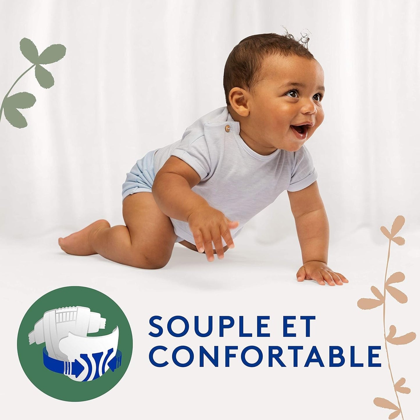 Douceur Naturelle – Pañales talla 3 (5-9 kg) pack 1 mes – 172 pañales