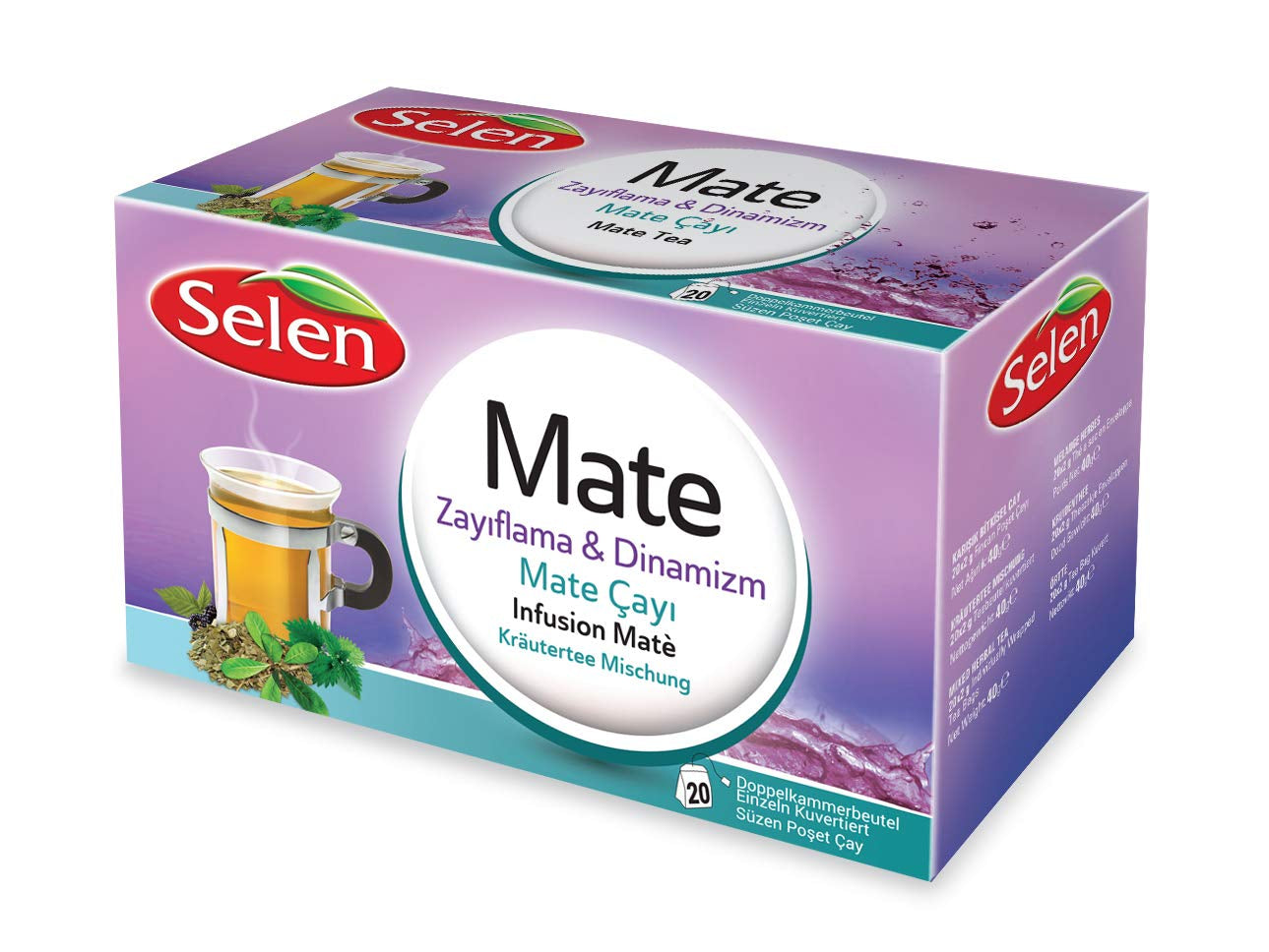 Té de hierbas Selenio Mate 20 sobres