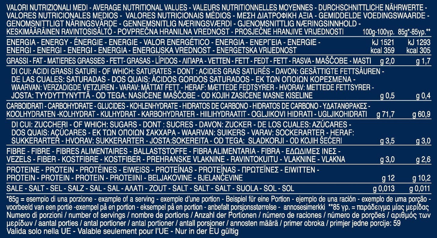 Penne Rigate Barilla pasta de trigo duro n. 73 – Paquete de 1 (1x5kg)