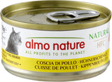 Almo Nature HFC Comida húmeda natural para gatos - muslos de pollo, paquete de 24 (24 x 70 g)