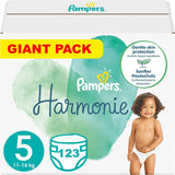 PAMPERS Pañales Harmony talla 5, 123 piezas (11-16 kg)