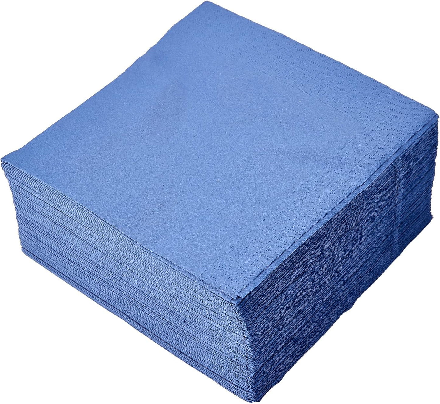 SER4230239 Servilleta 40 X 40, 2 capas, pliegue 1/4, 100 servilletas, 2 capas, borde liso, azul