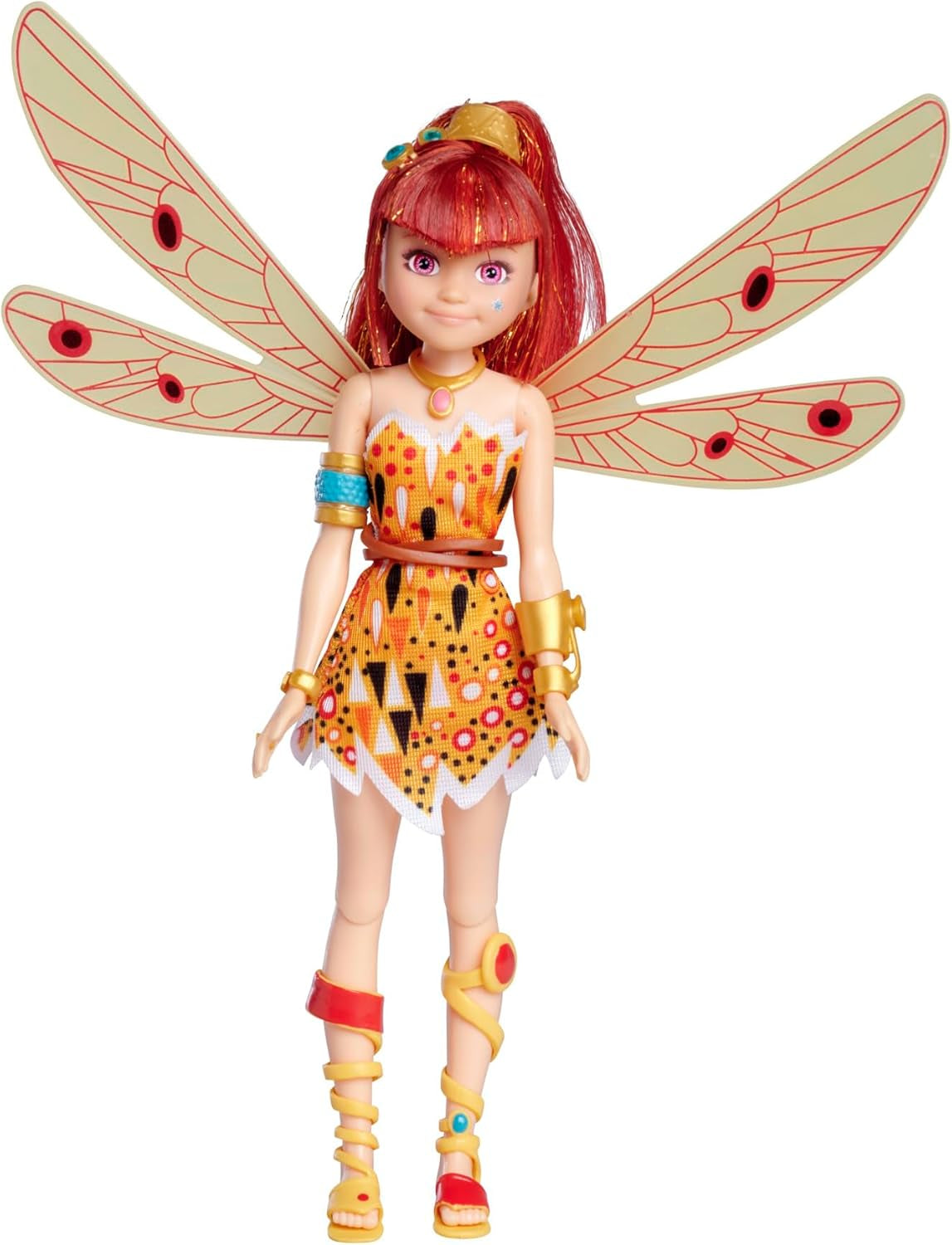 Muñeca Yuko Simba Mia and Me, elfo con alas y piernas móviles, 3 pinzas para el pelo, 3 pulseras y collares, 23 cm, a partir de 3 años